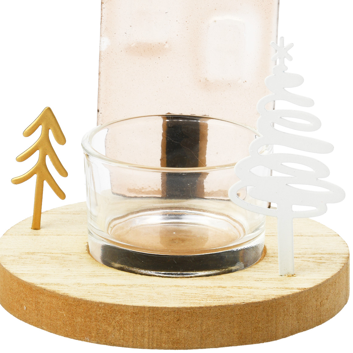 Teelichthalter in weihnachtlichem Design