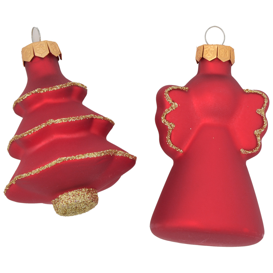 5 Weihnachtskugeln in verschiedenen Formen