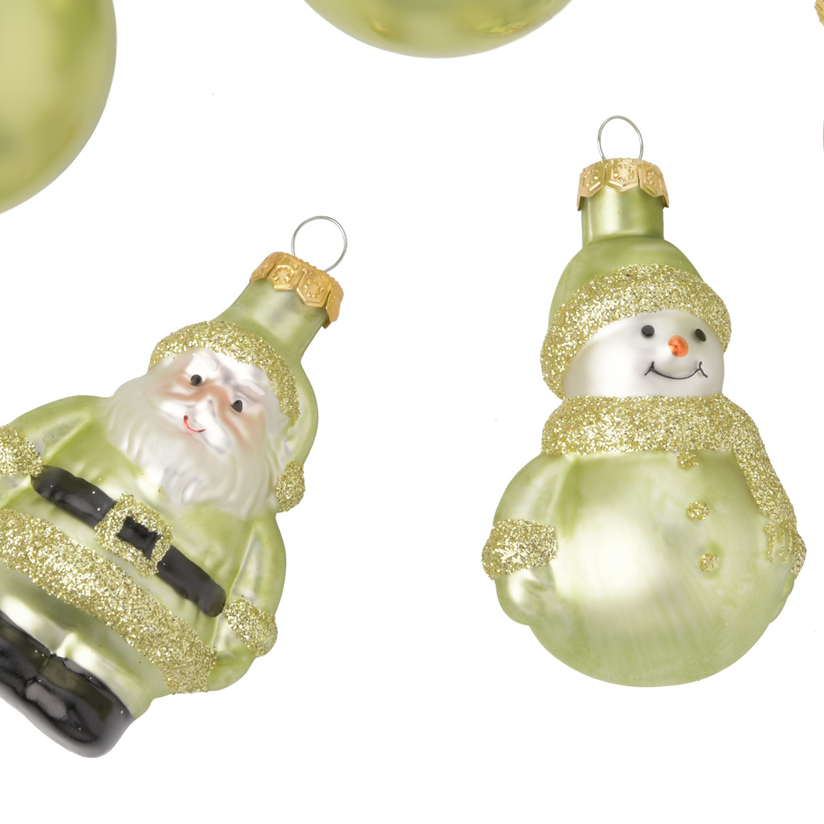 5 Weihnachtskugeln in verschiedenen Formen