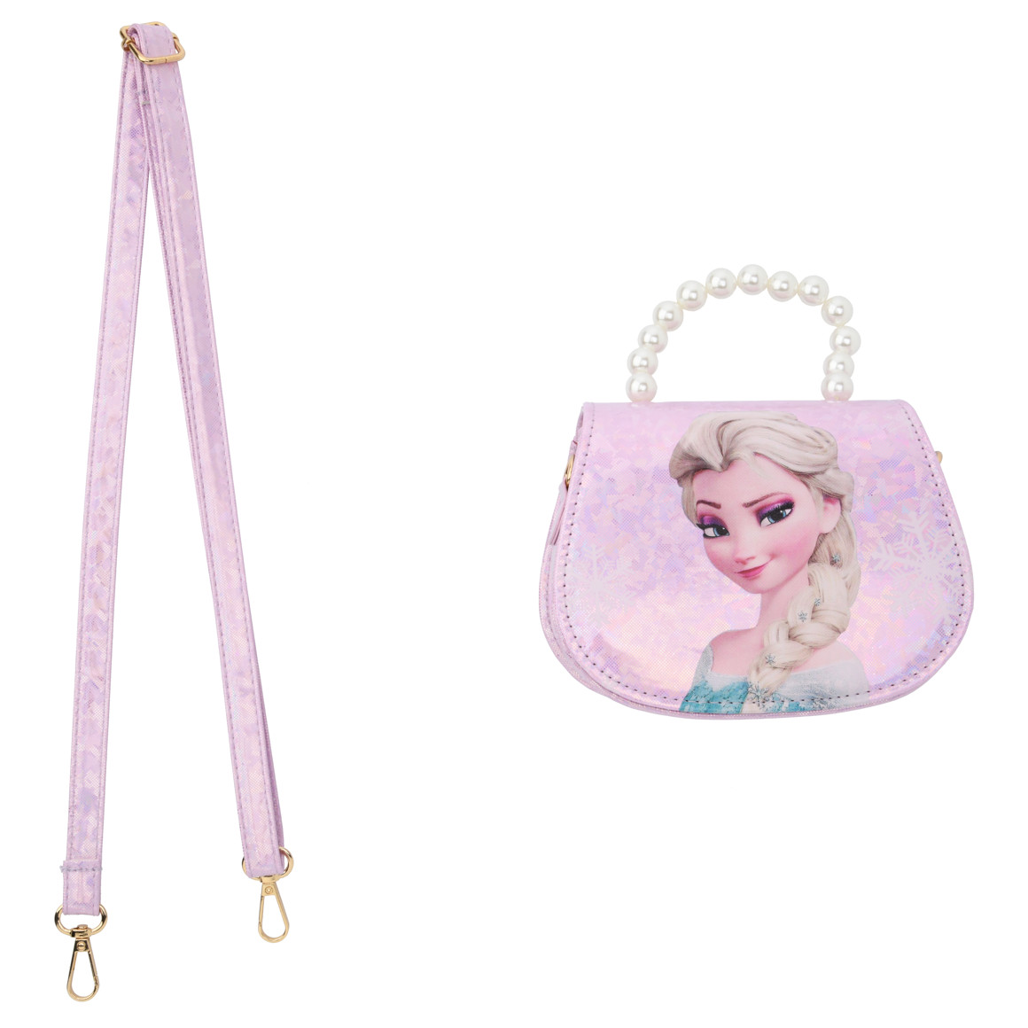 De Frozen-tas in glitterlook