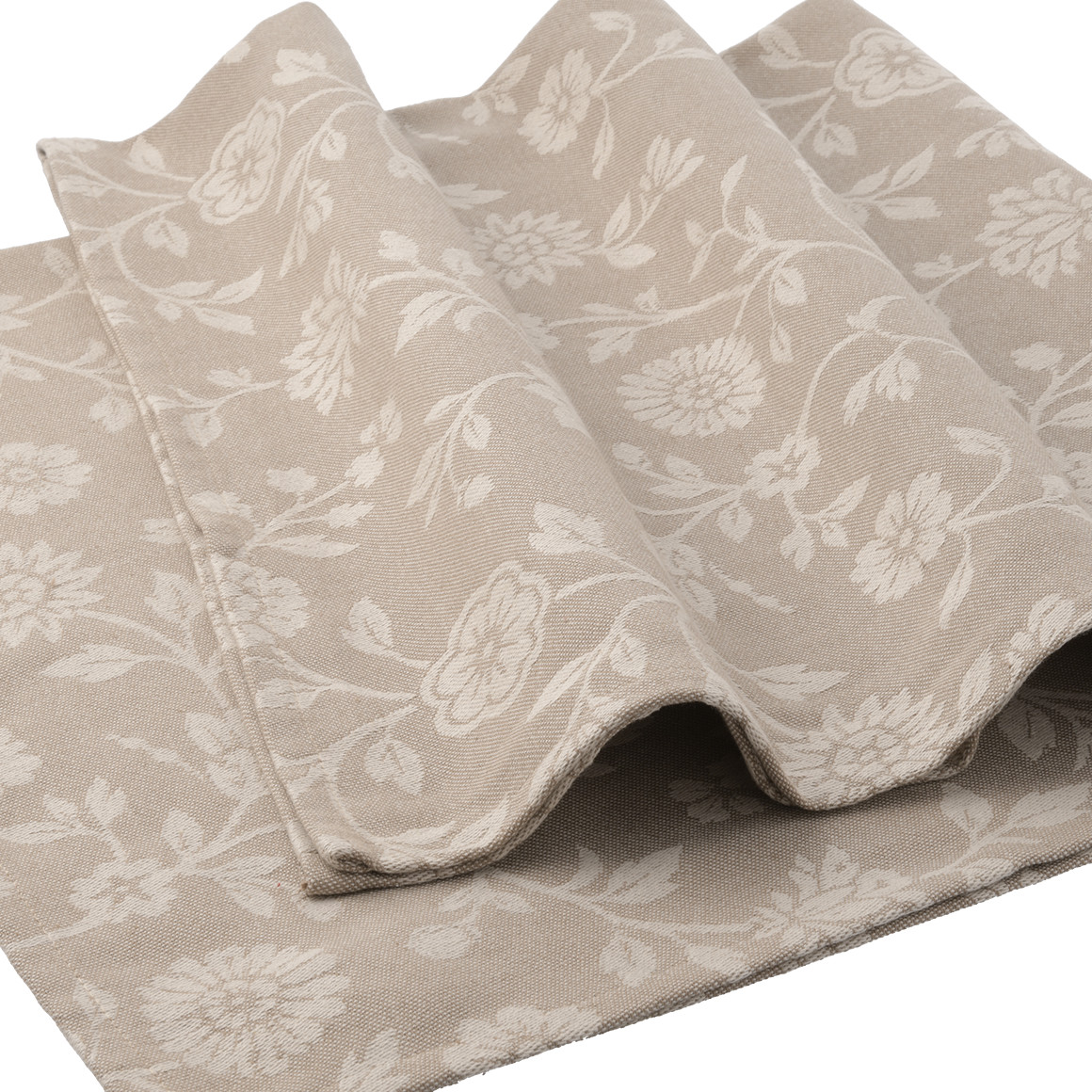 Tischdecke mit floralen Motiven
