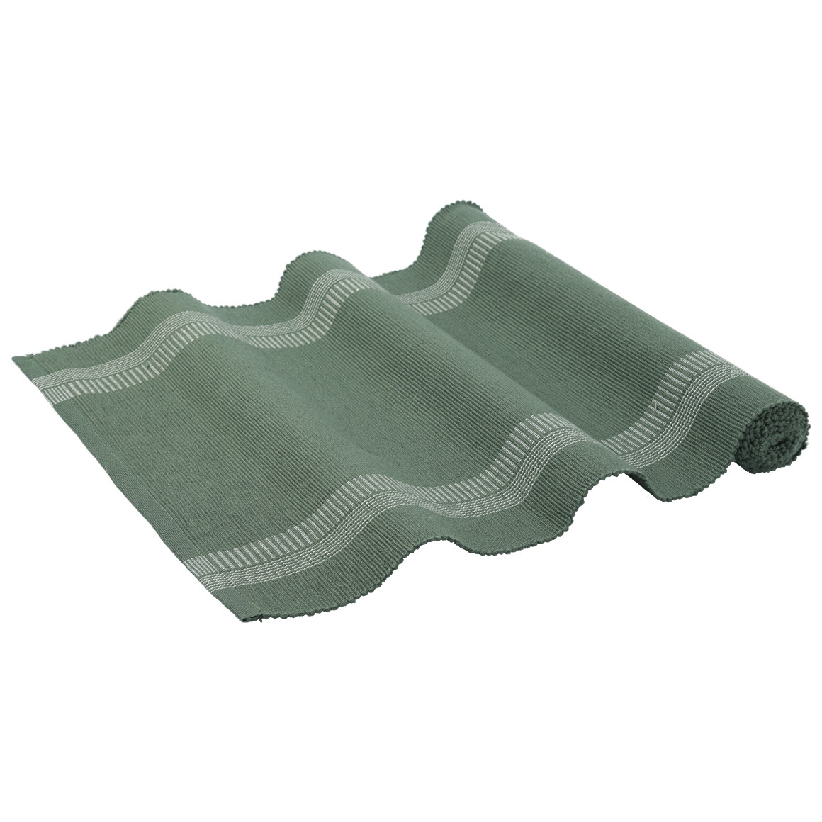 Tischläufer mit Rippstruktur