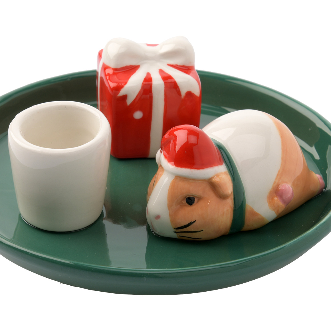 Stabkerzenhalter in weihnachtlichem Design