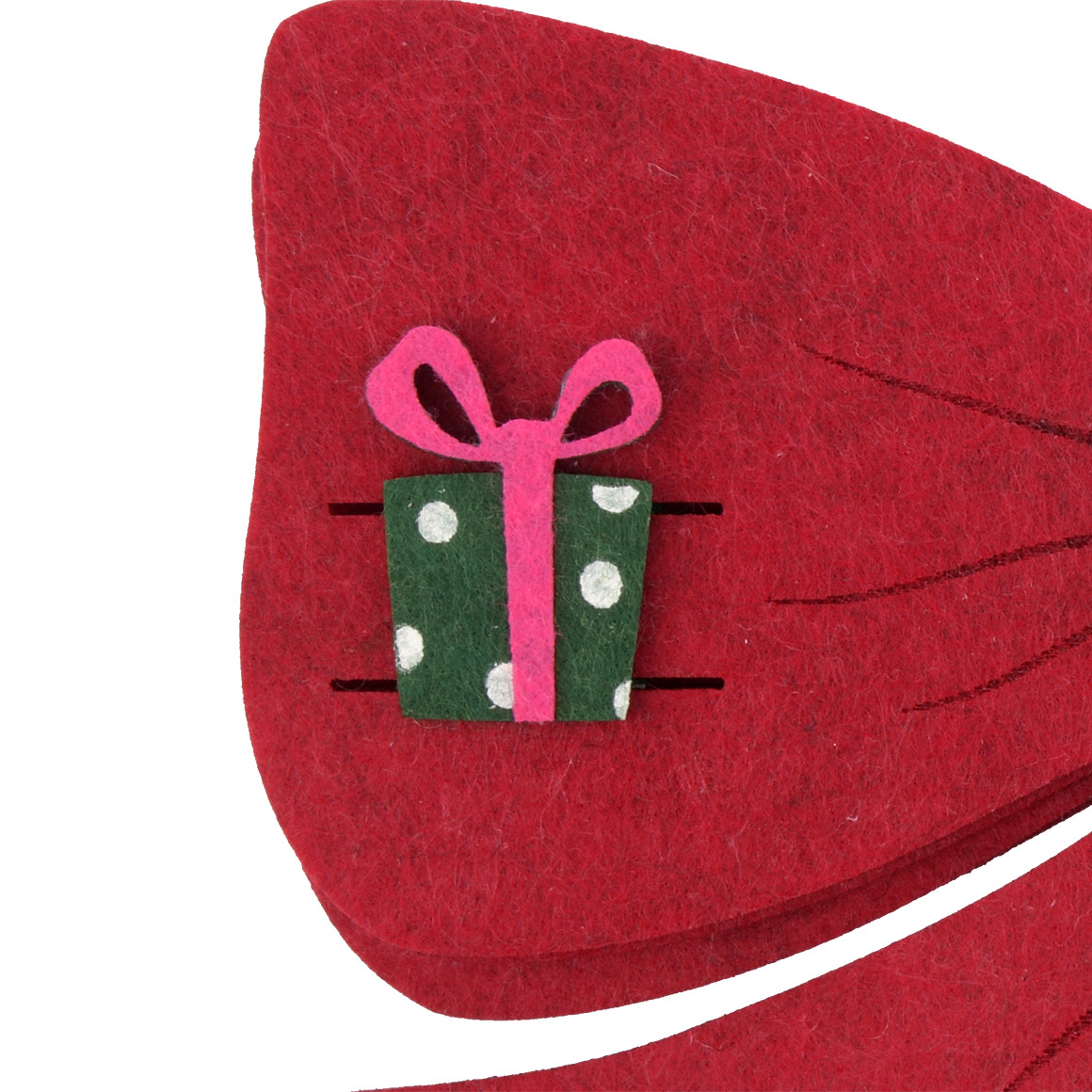 4 Bestecktaschen im weihnachtlichen Design