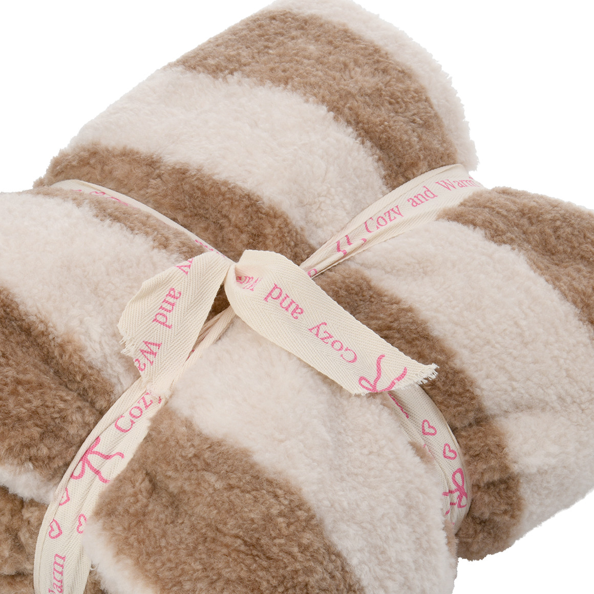 Kuscheldecke mit Streifenmuster