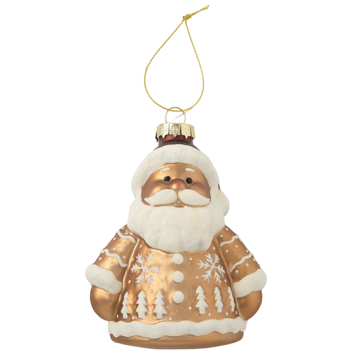 Baumschmuck Santa mit Glitzer