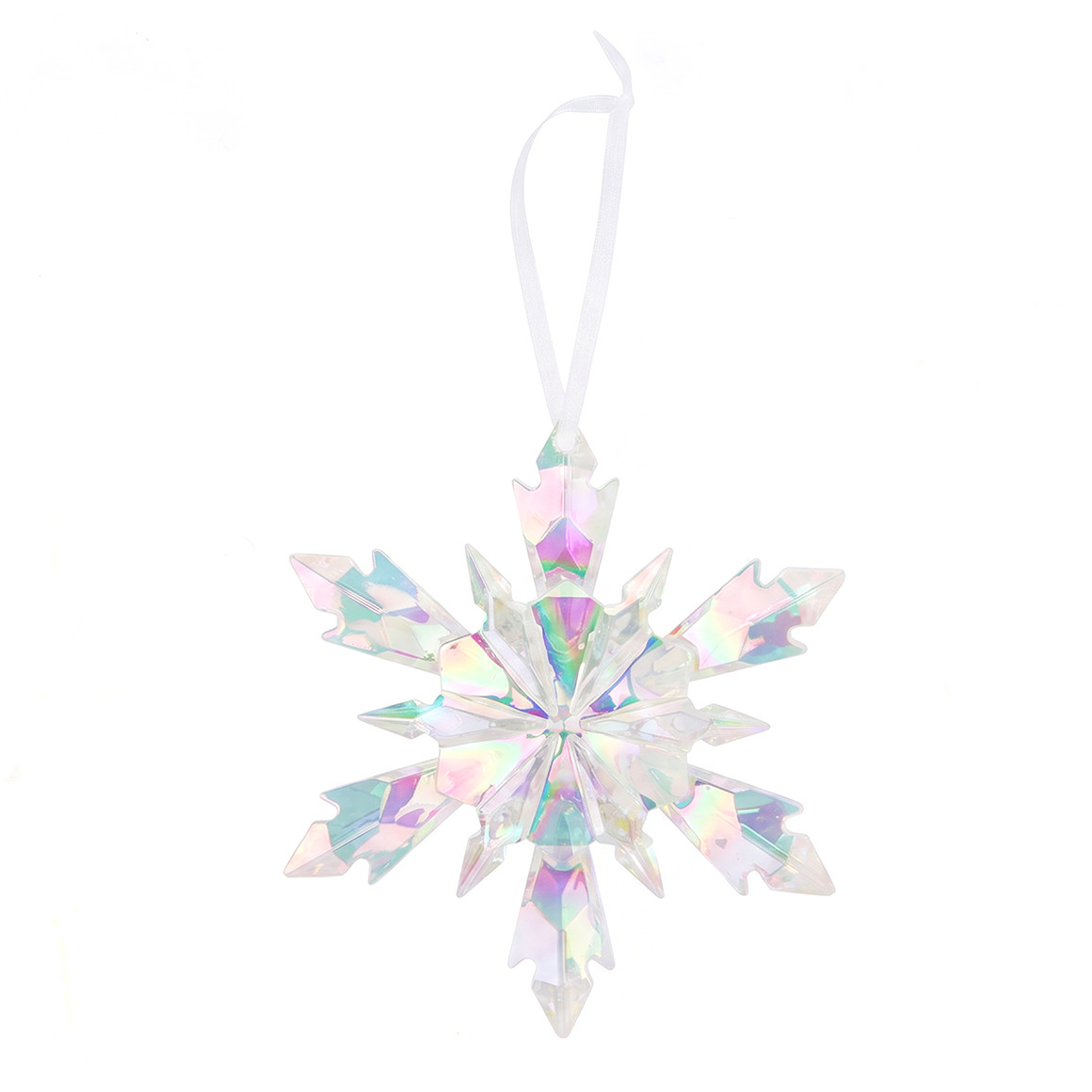 Baumschmuck Schneeflocke mit Schimmer