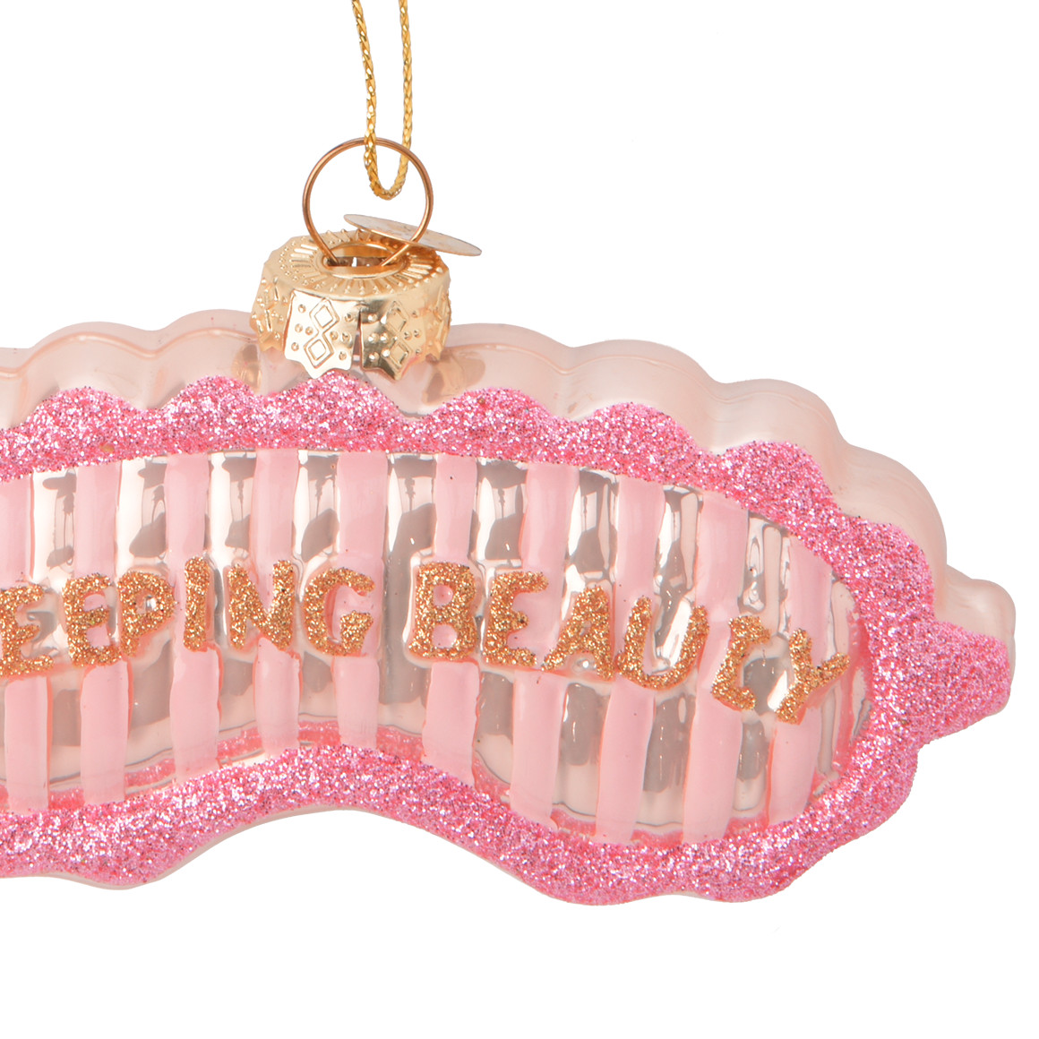 Baumschmuck Schlafmaske mit Glitzer