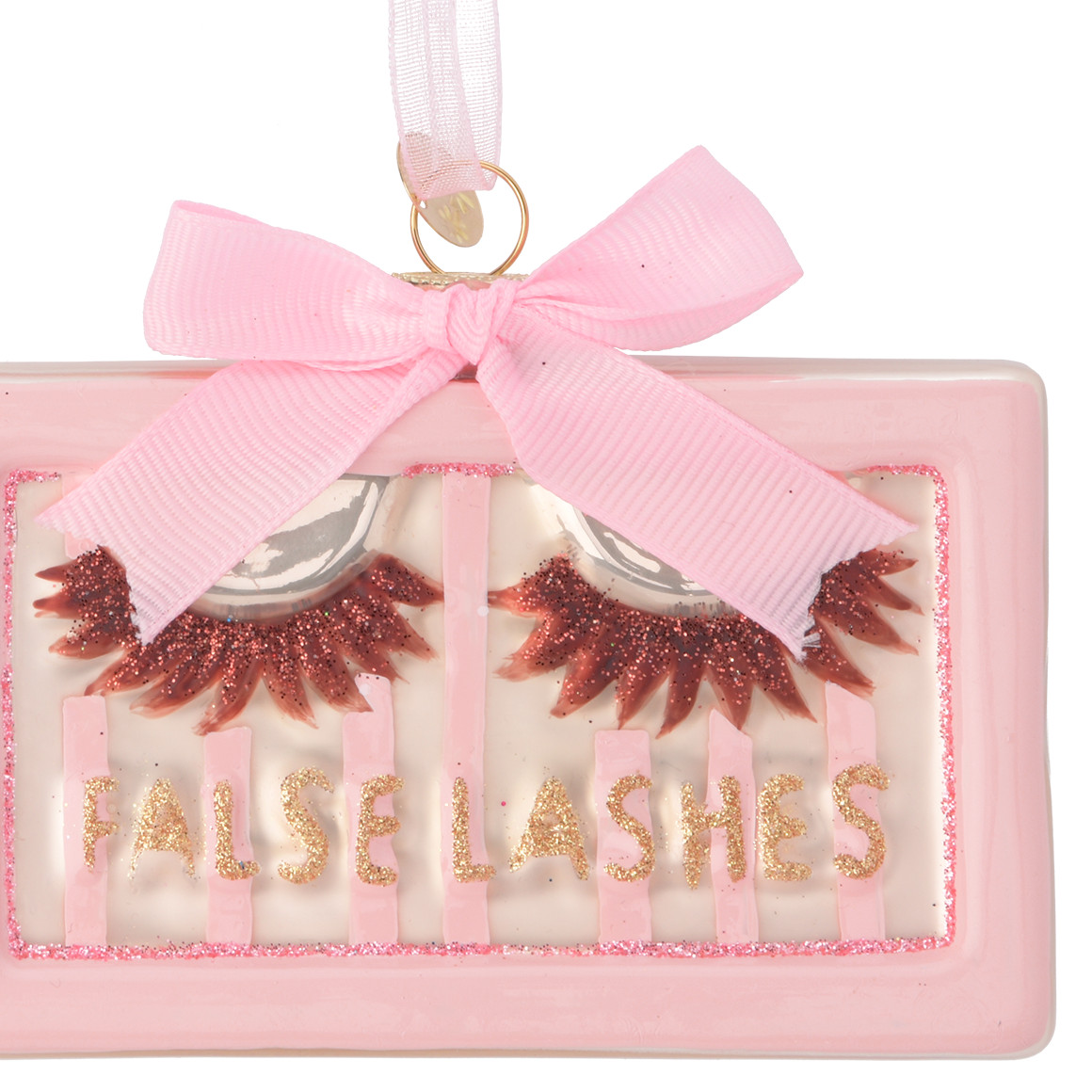 Baumschmuck Wimpern mit Glitzer