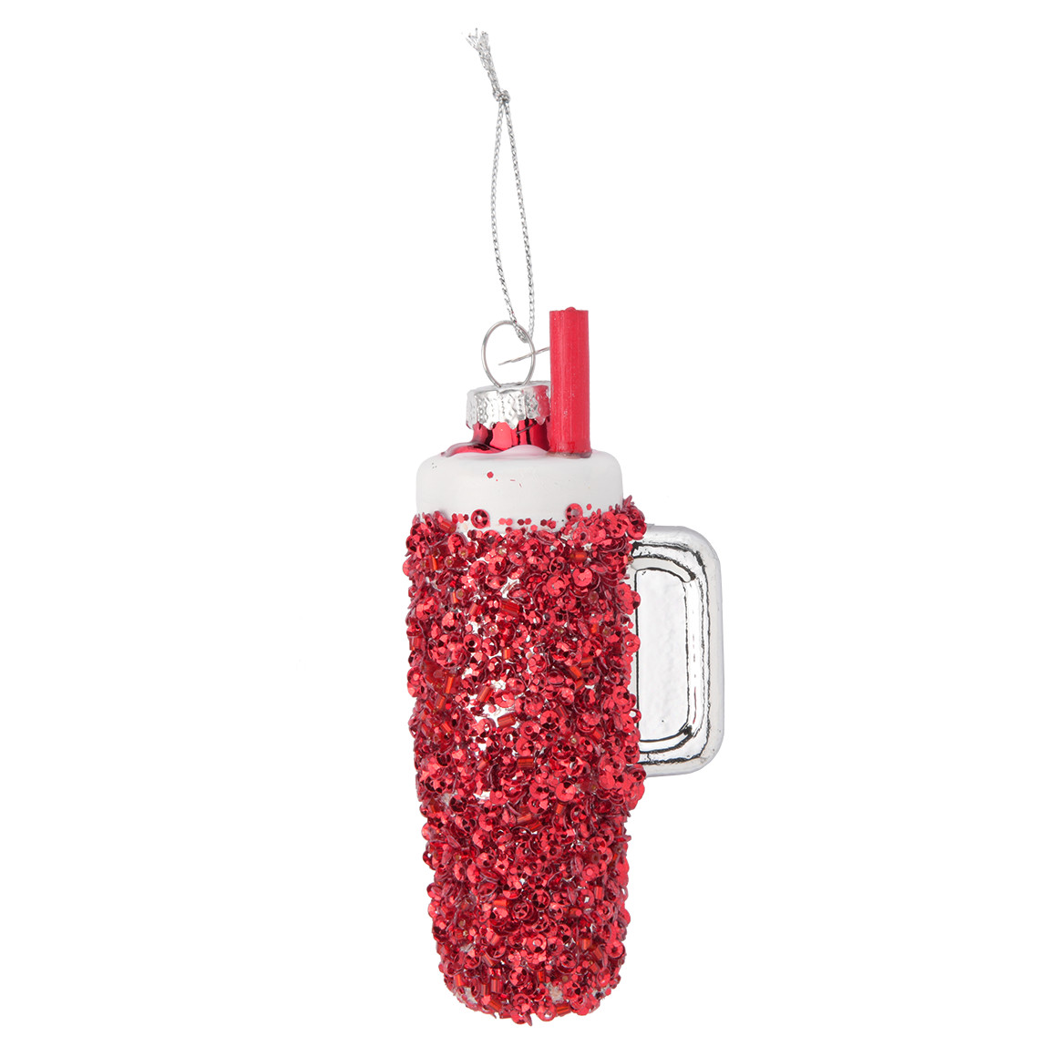 Baumschmuck Trinkbecher mit Strohhalm