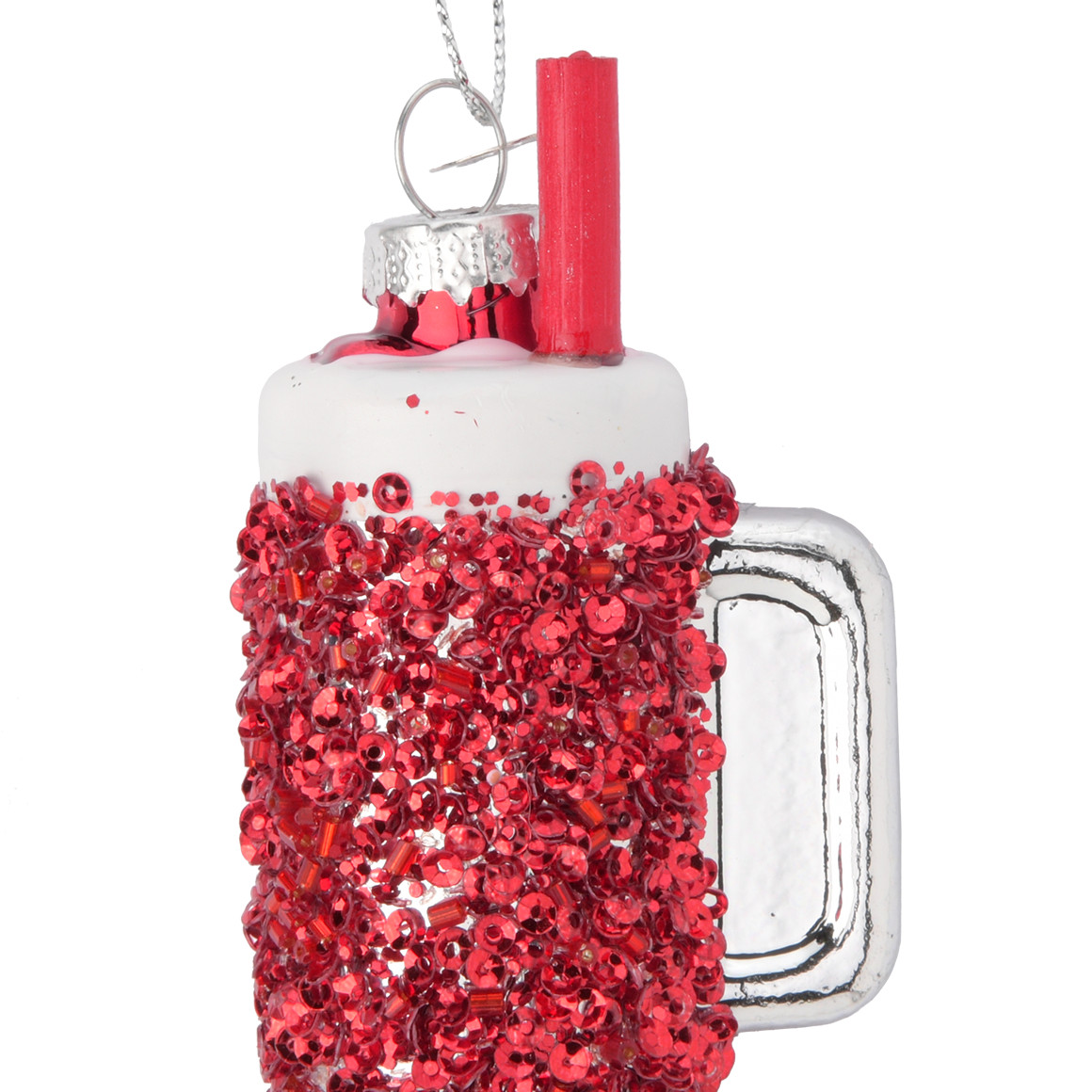 Baumschmuck Trinkbecher mit Strohhalm