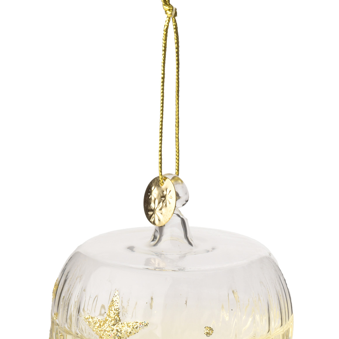 Baumschmuck Weingläser mit Glitzer