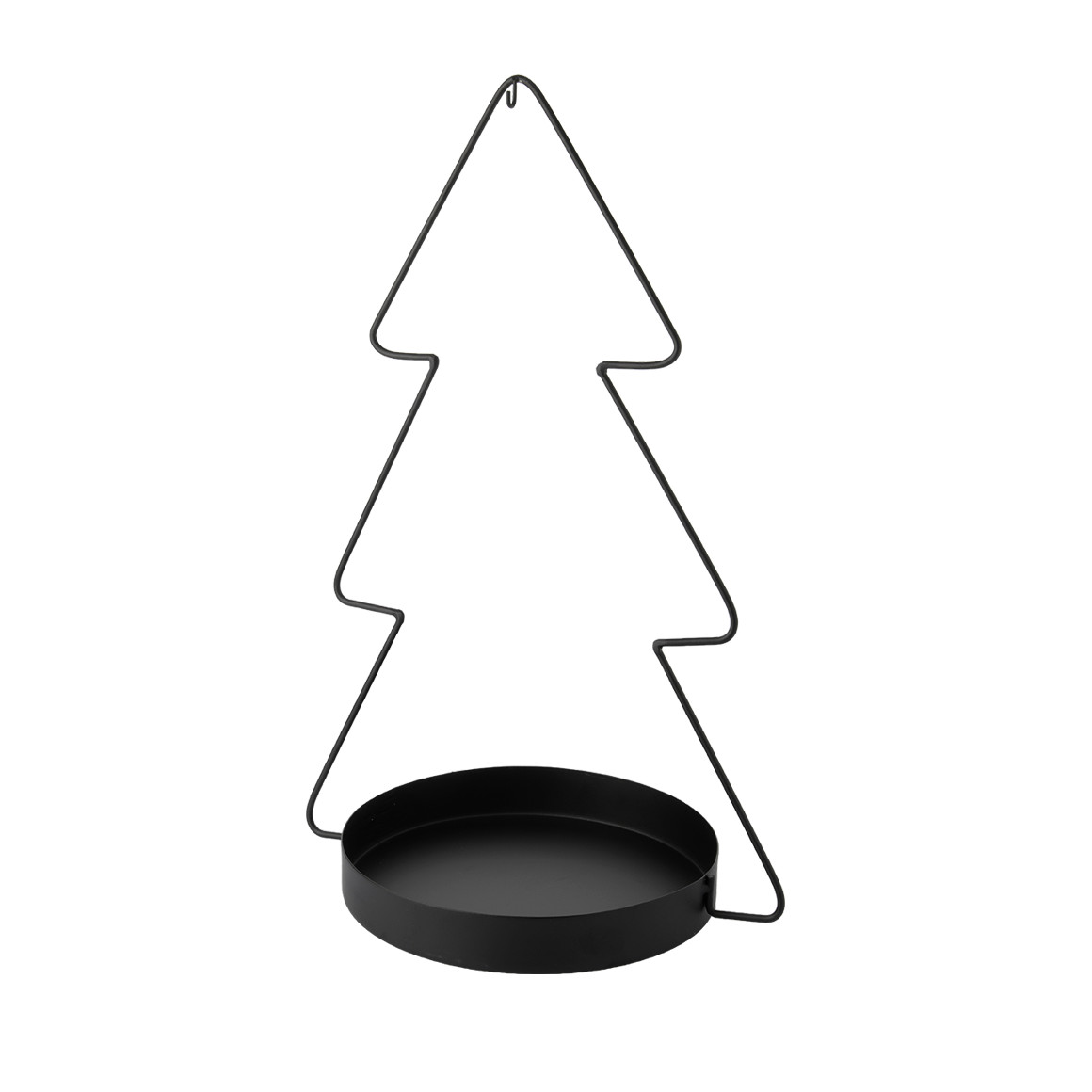 Kleiner Dekoteller Tannenbaum aus Metall