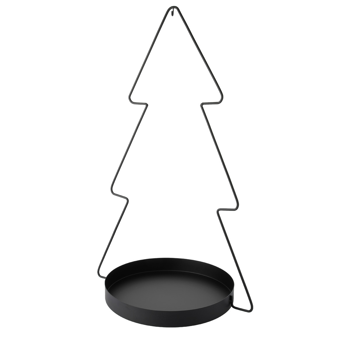 Großer Dekoteller Tannenbaum aus Metall