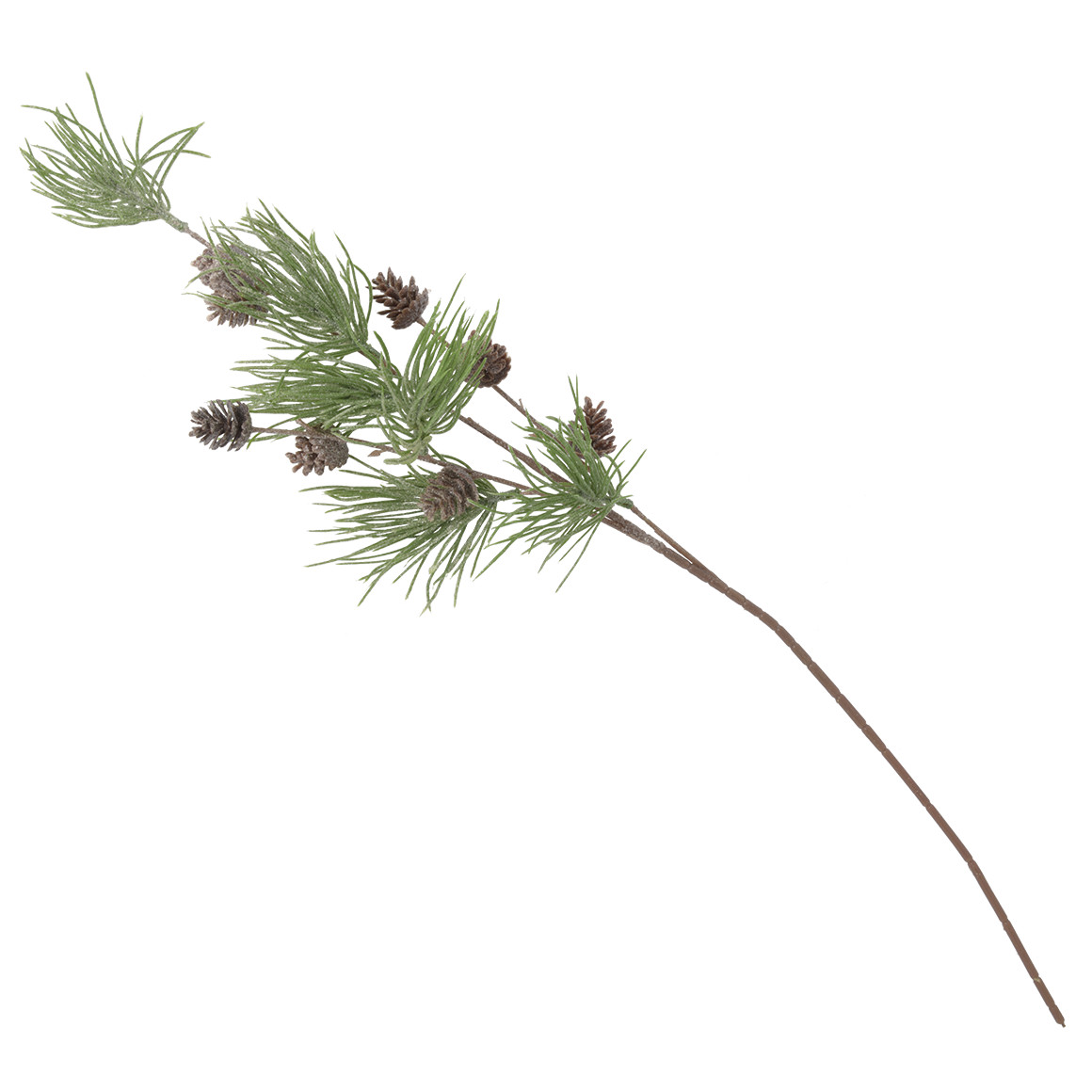 Kunstblume Tannenzweig in Frost-Optik