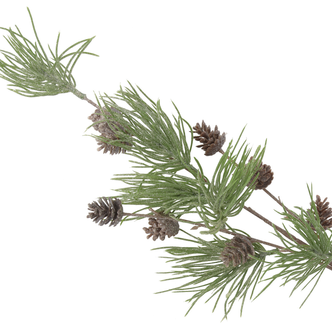 Kunstblume Tannenzweig in Frost-Optik