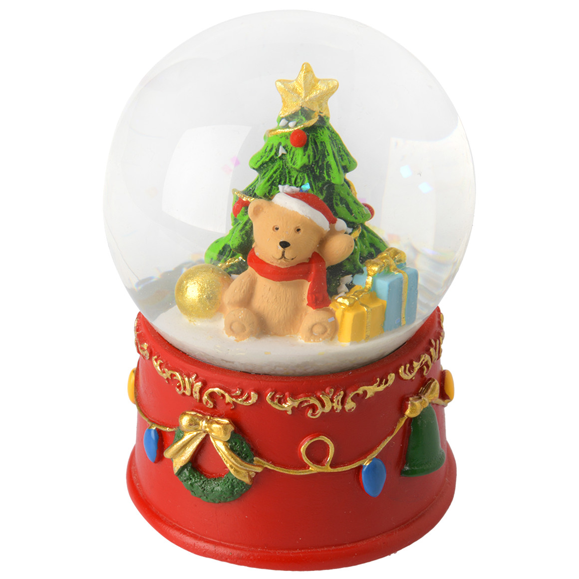 Schneekugel im weihnachtlichen Design