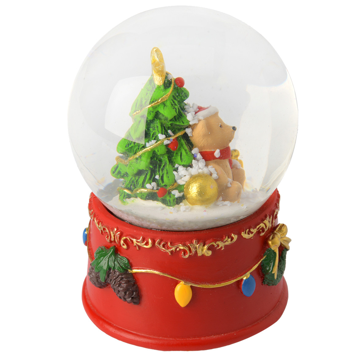 Schneekugel im weihnachtlichen Design