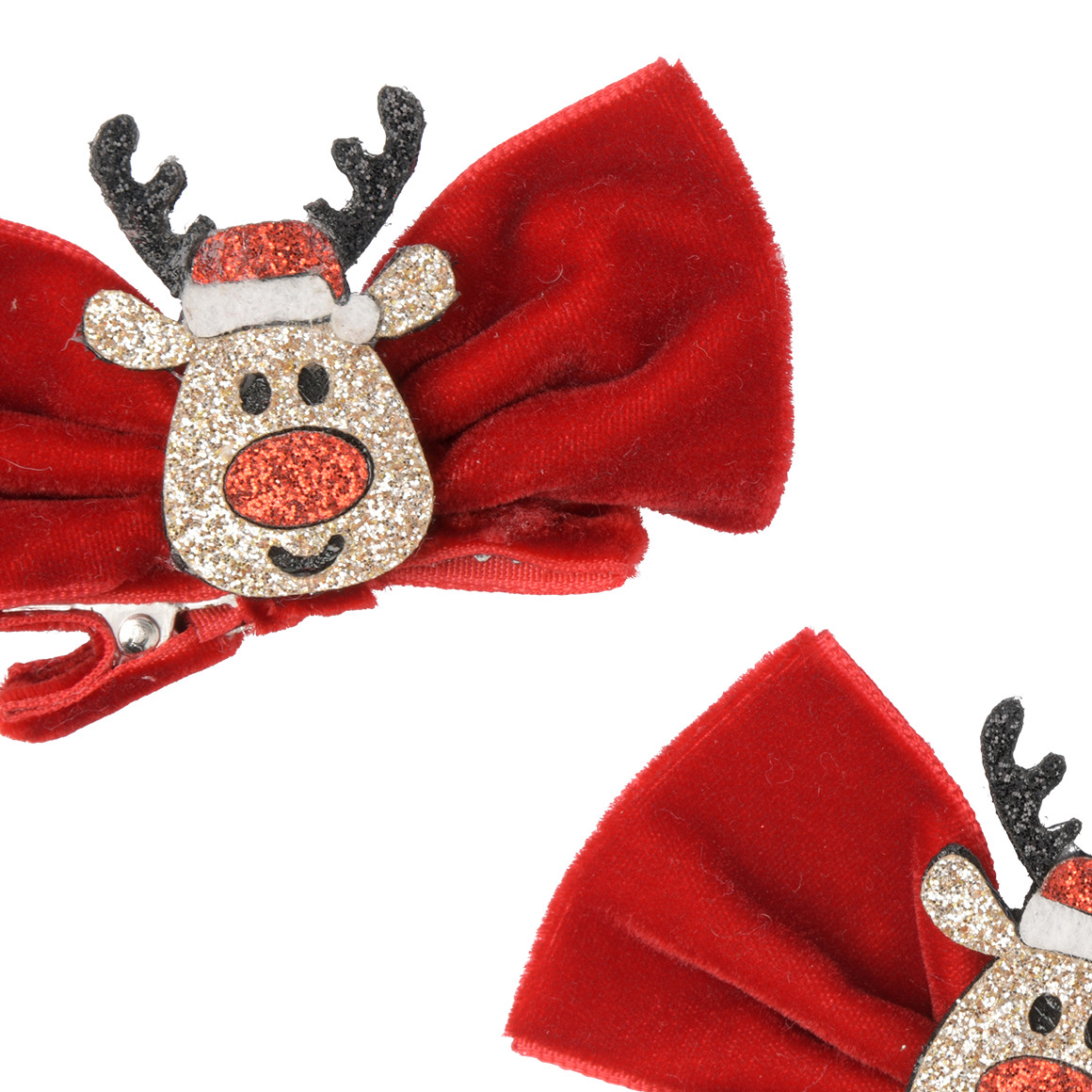 2 Haarspangen im weihnachtlichen Design