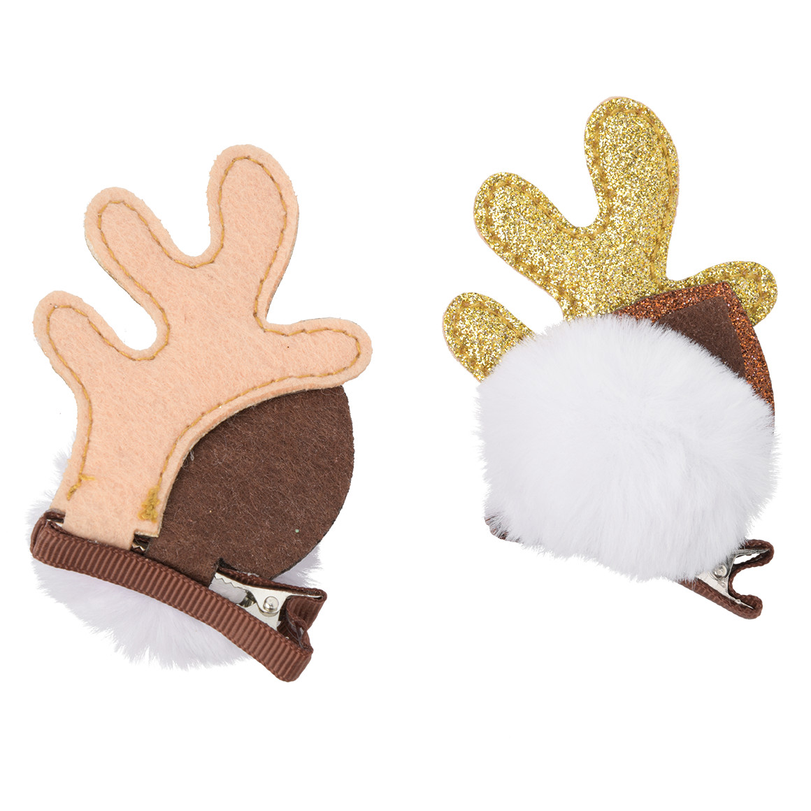 2 Haarspangen im weihnachtlichen Design