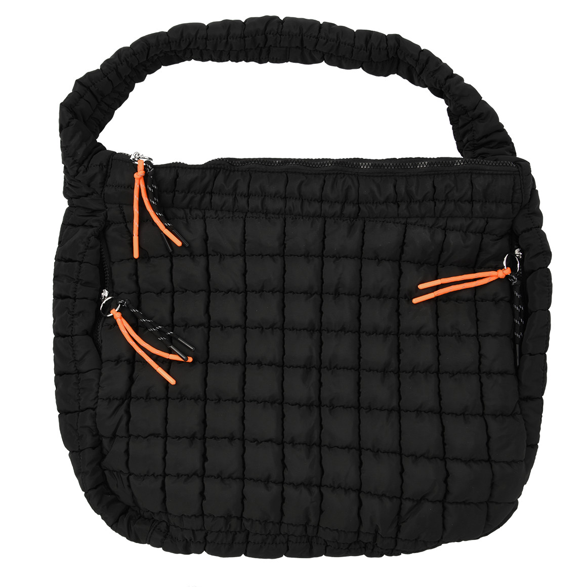 Gesteppter Shopper mit Zipper