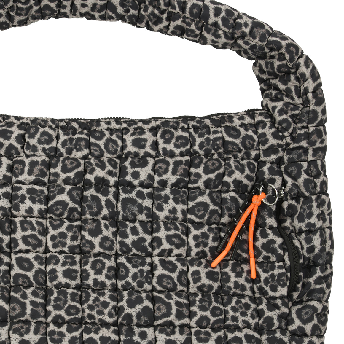 Gesteppter Shopper mit Zipper