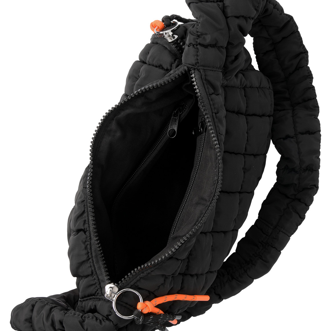 Gesteppte Umhängetasche mit Zipper