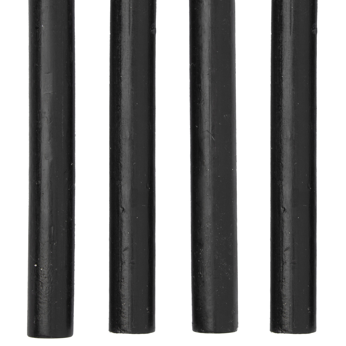 4 Stabkerzen in Rustik-Optik