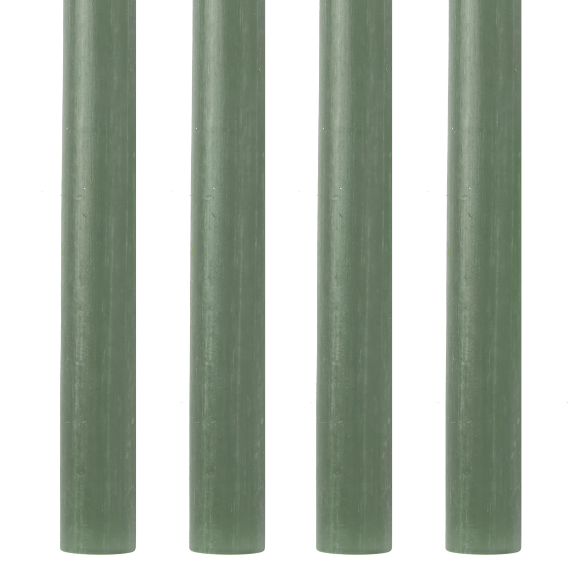 4 Stabkerzen in Rustik-Optik