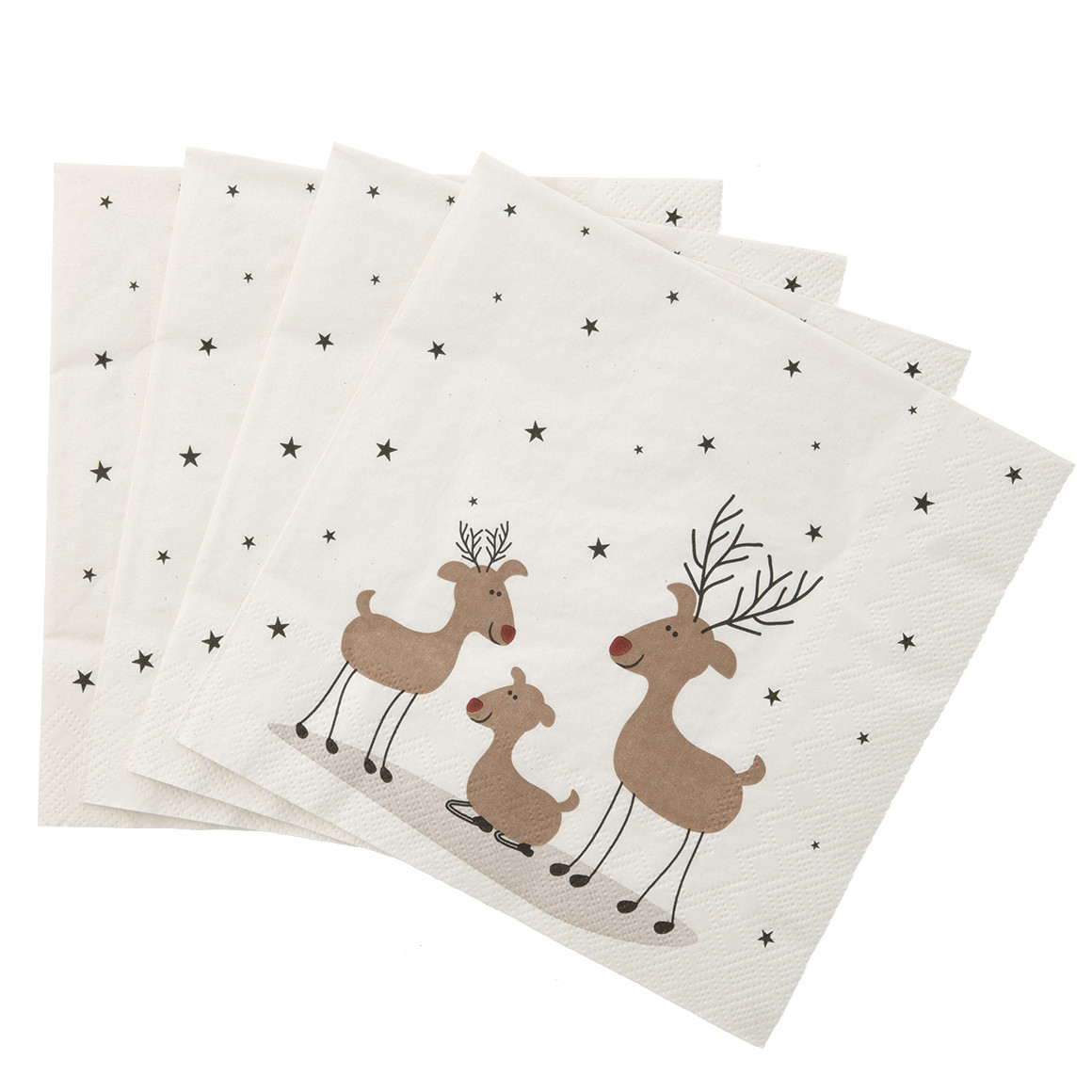 20 Servietten im weihnachtlichen Design