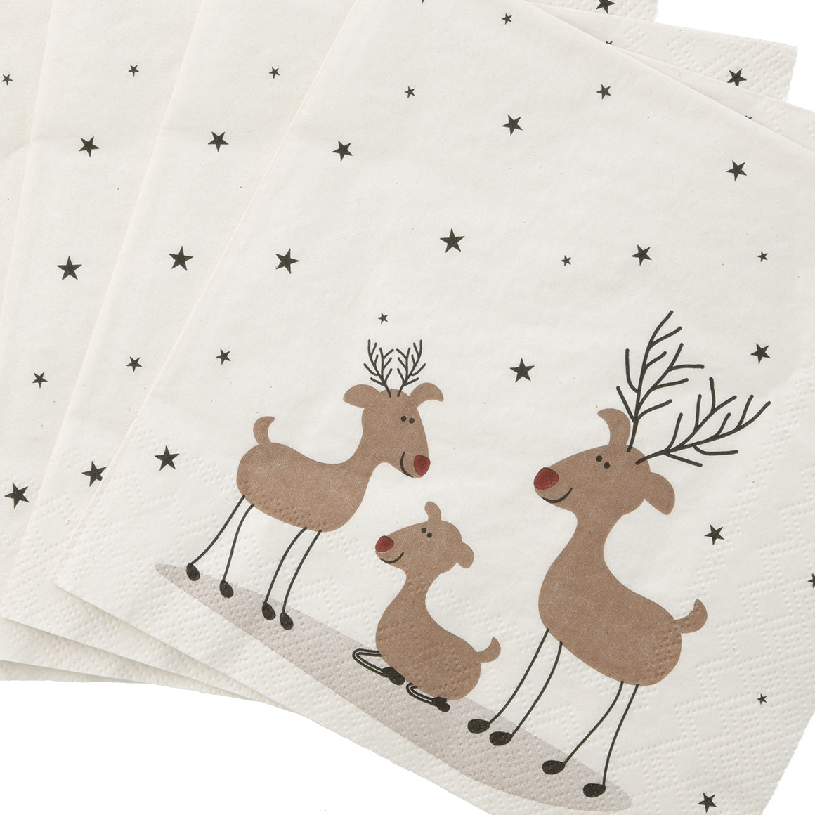 20 Servietten im weihnachtlichen Design