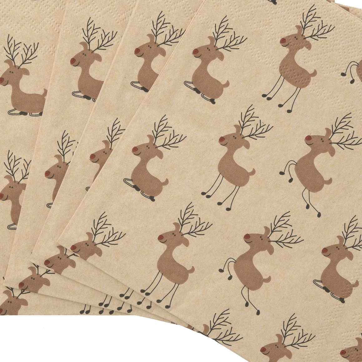 20 Servietten im weihnachtlichen Design