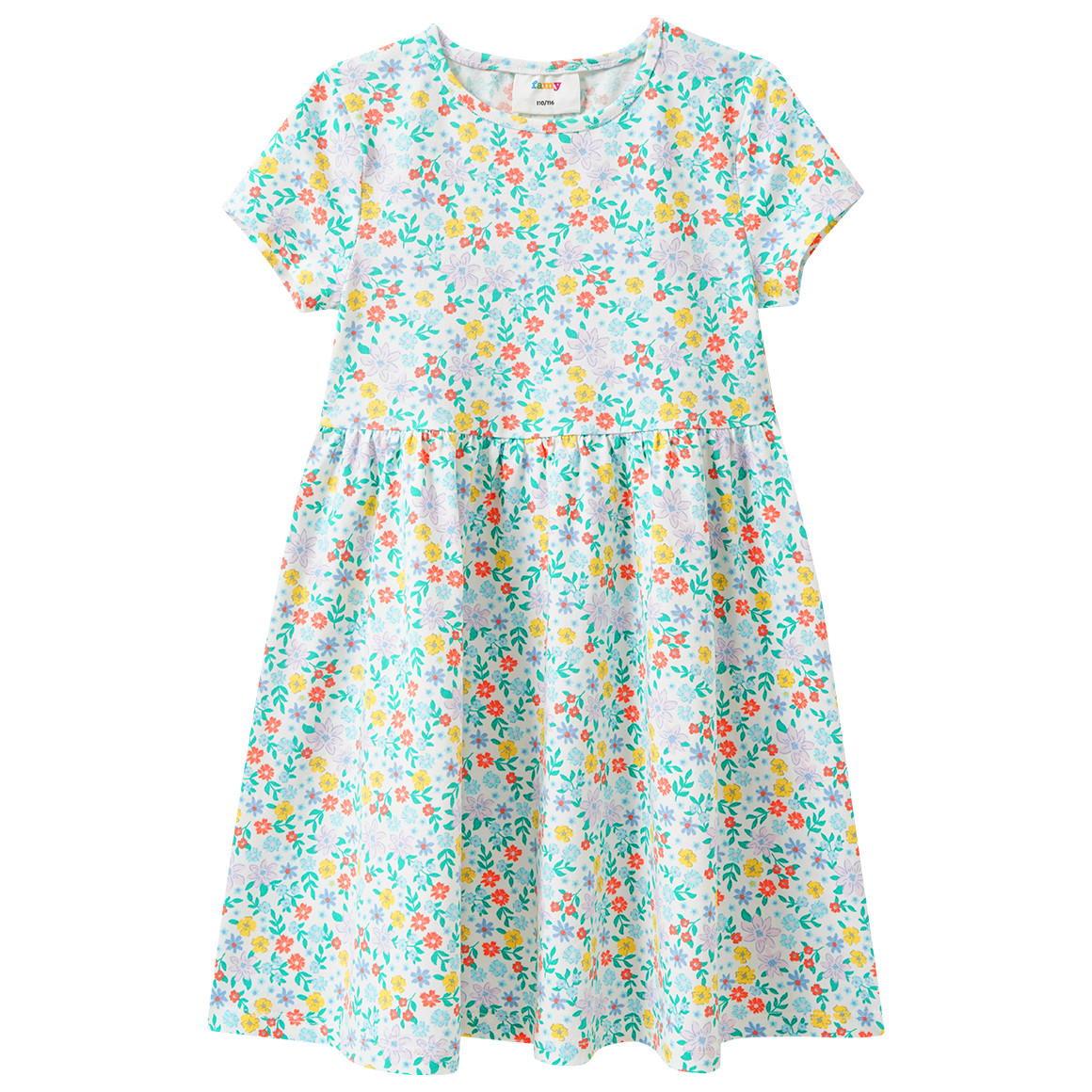Mädchen Kleid mit Allover-Muster