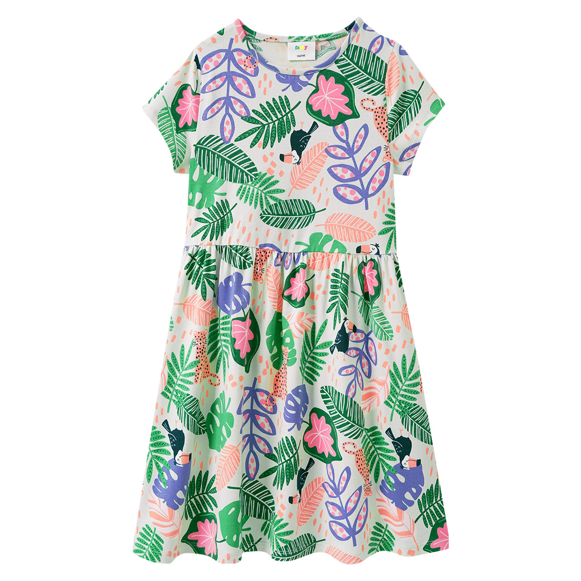 Mädchen Kleid mit Allover-Muster