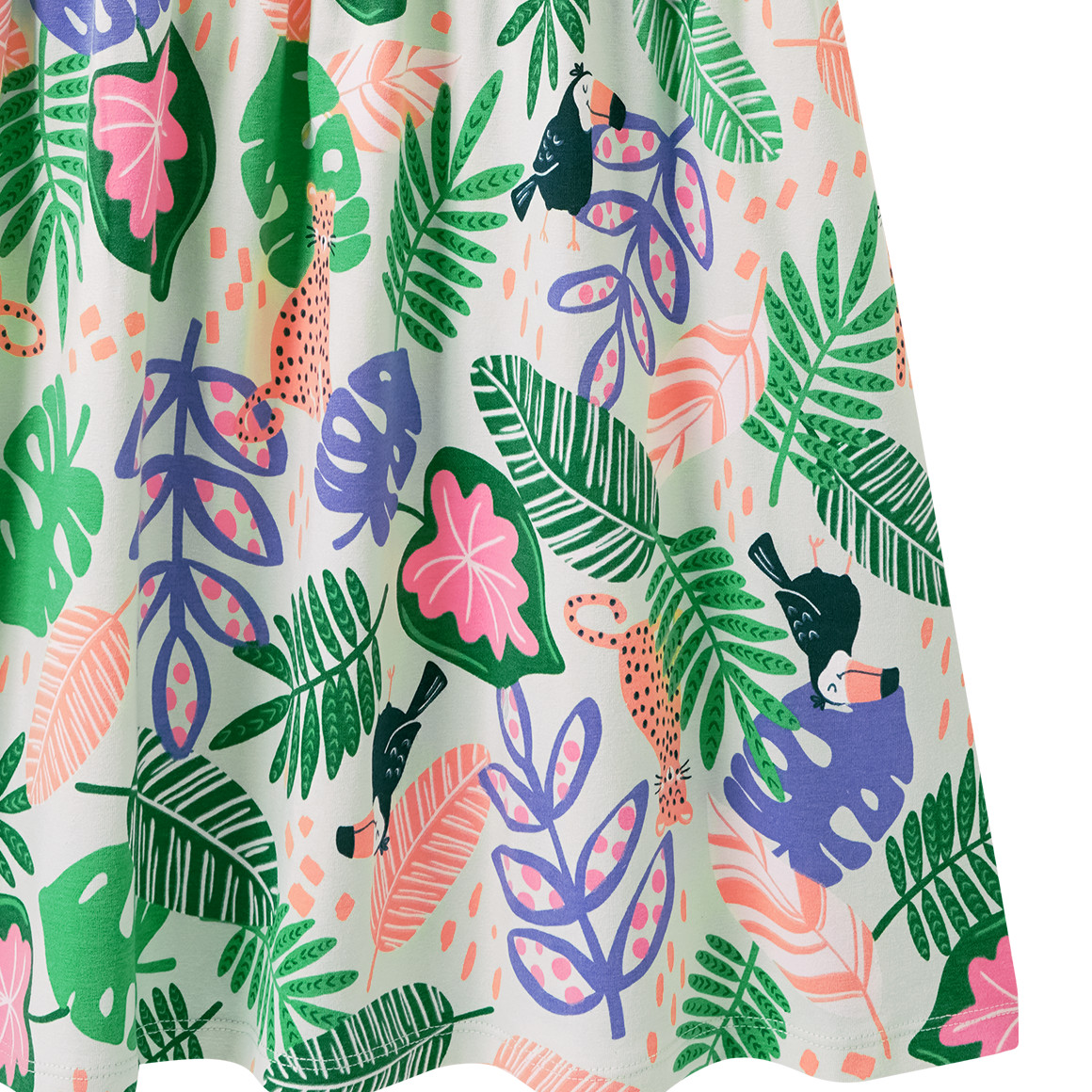 Mädchen Kleid mit Allover-Muster