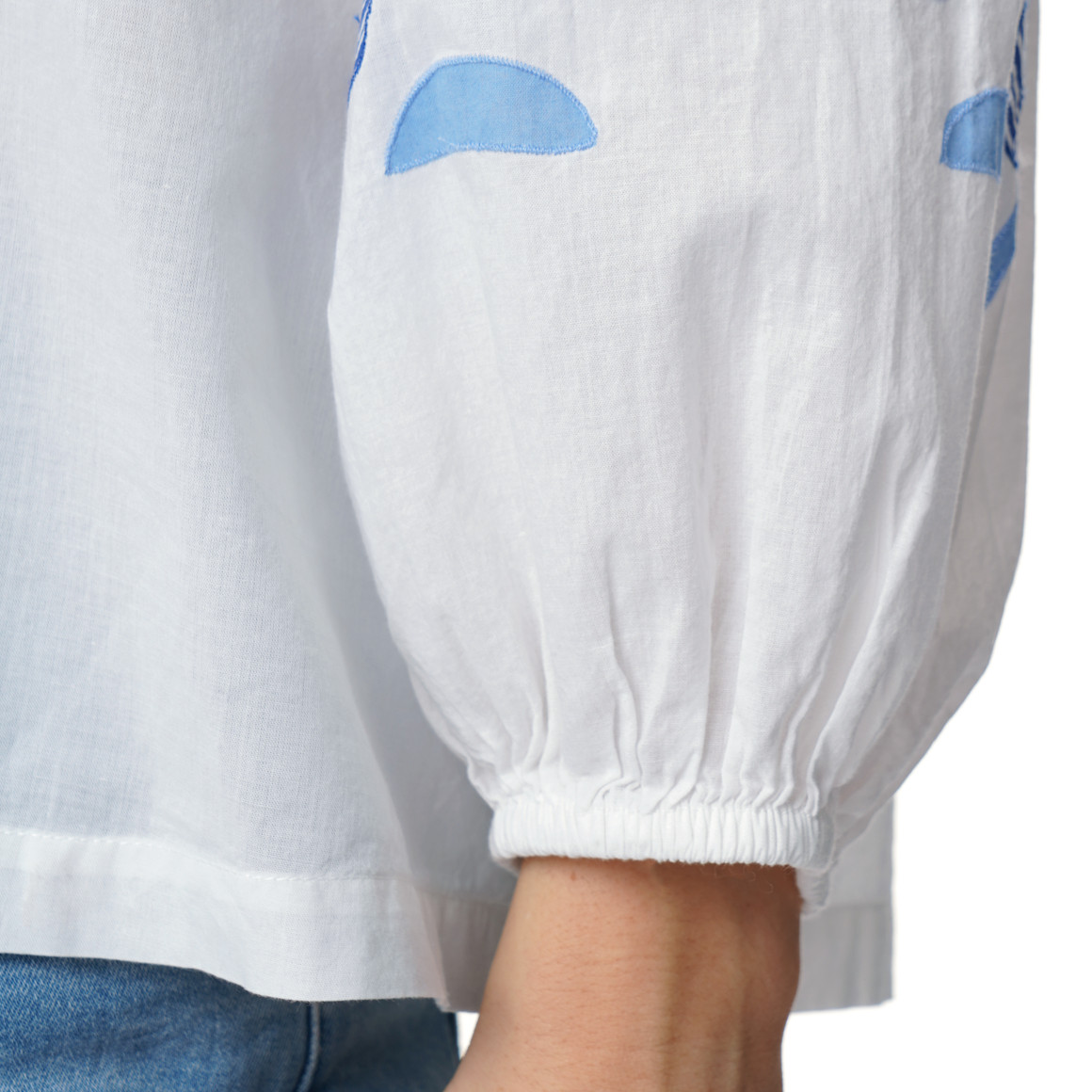 Damen Schlupfbluse mit Stickereien