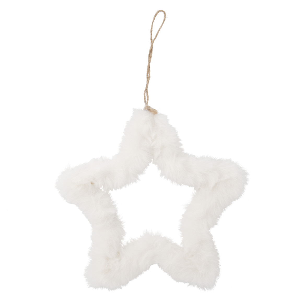 Baumschmuck Stern aus Plüsch