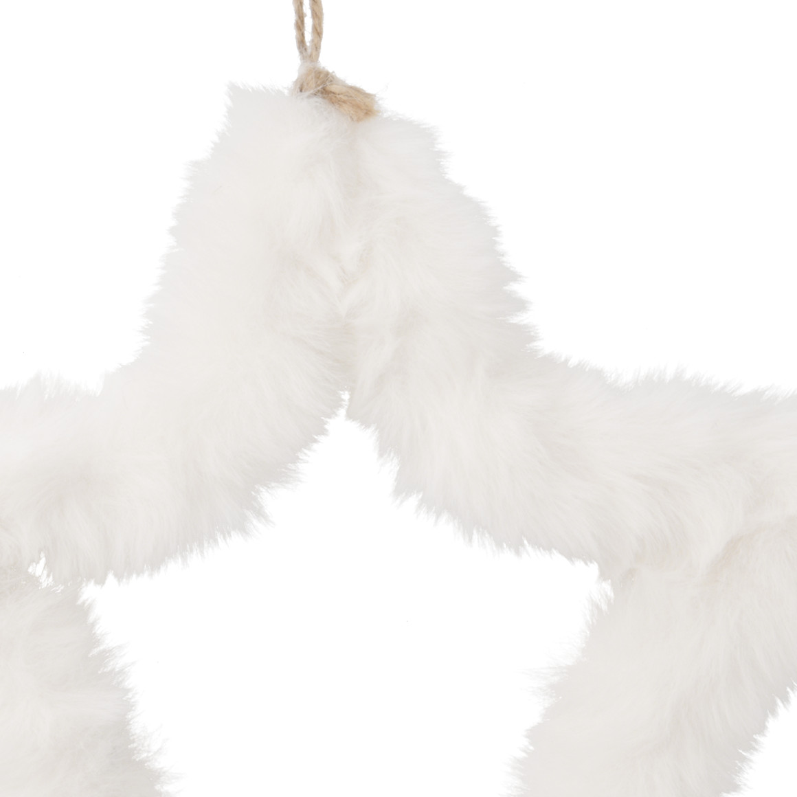 Baumschmuck Stern aus Plüsch