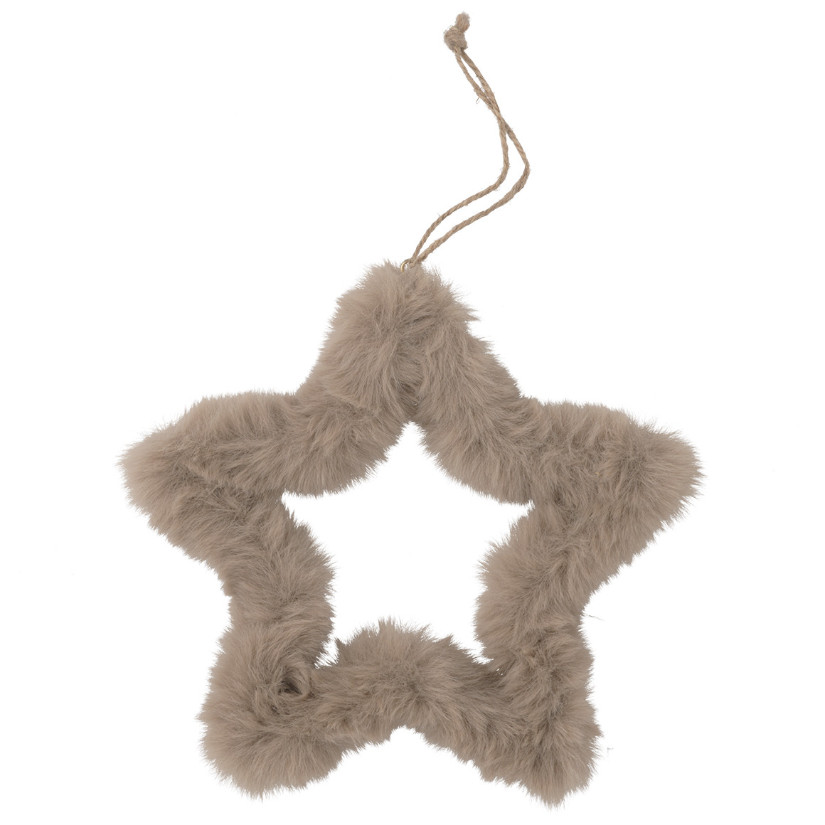 Baumschmuck Stern aus Plüsch