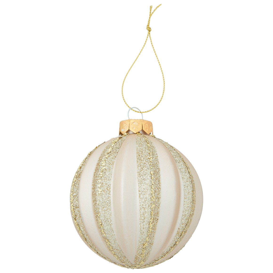 Weihnachtskugel mit Glitzer