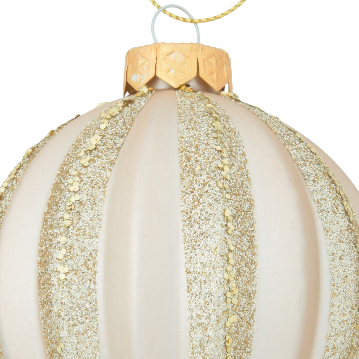 Weihnachtskugel mit Glitzer