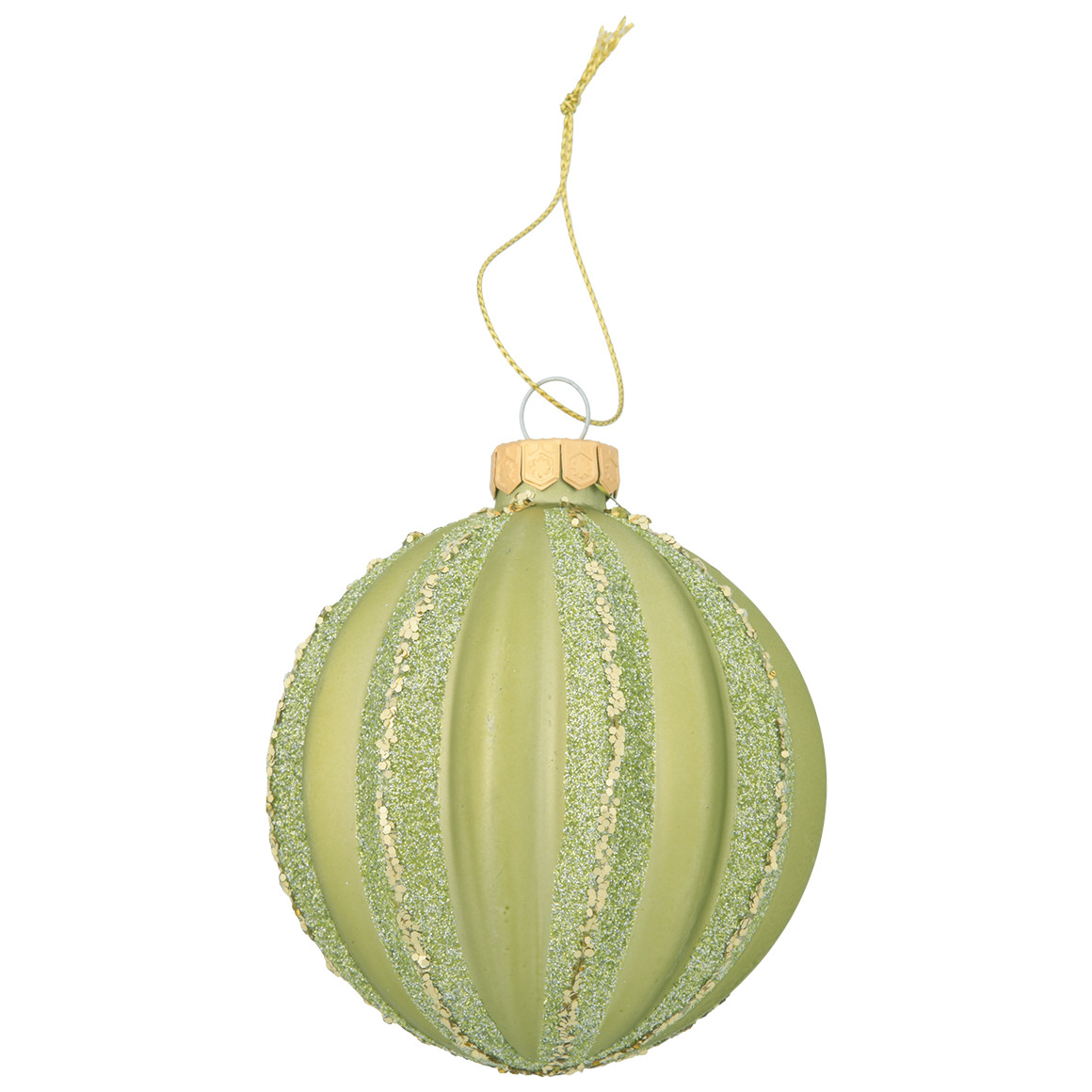 Weihnachtskugel mit Glitzer