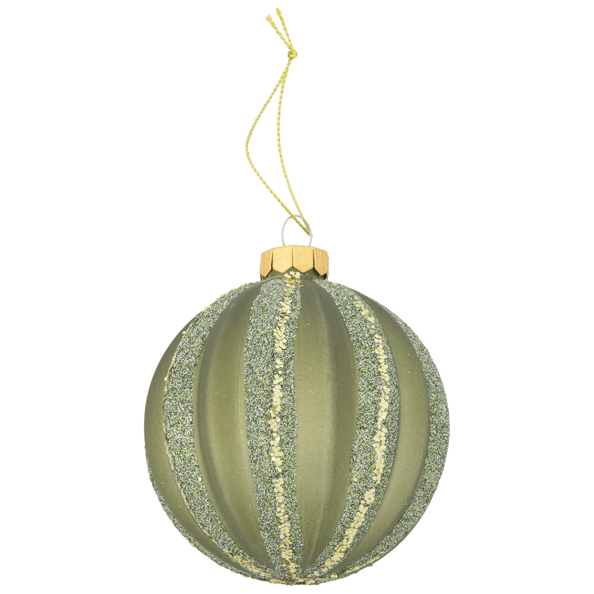 Weihnachtskugel mit Glitzer