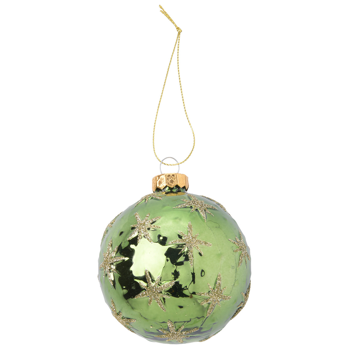 Weihnachtskugel mit Sternen