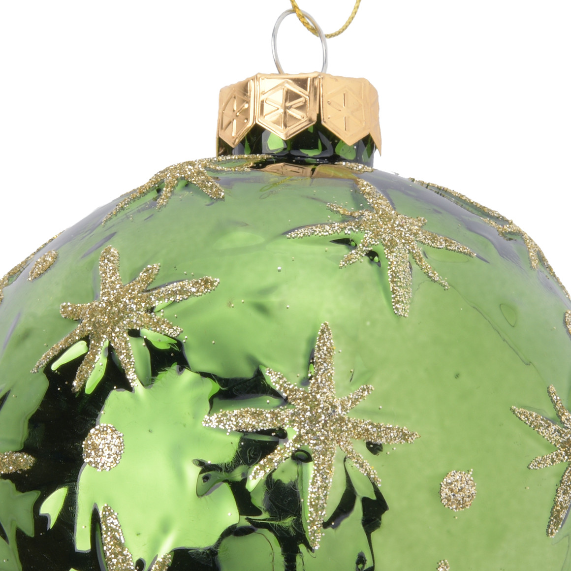Große Weihnachtskugel mit Sternen