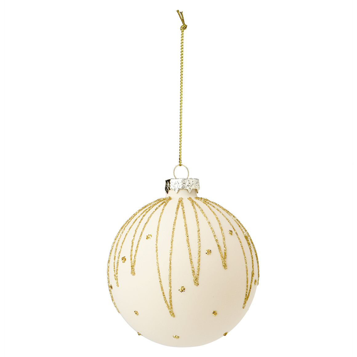 Weihnachtskugel mit Glitzer