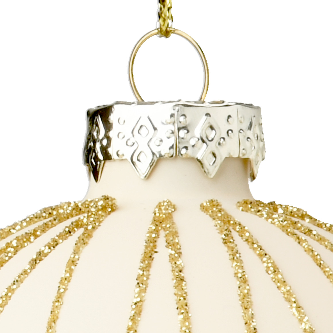 Weihnachtskugel mit Glitzer
