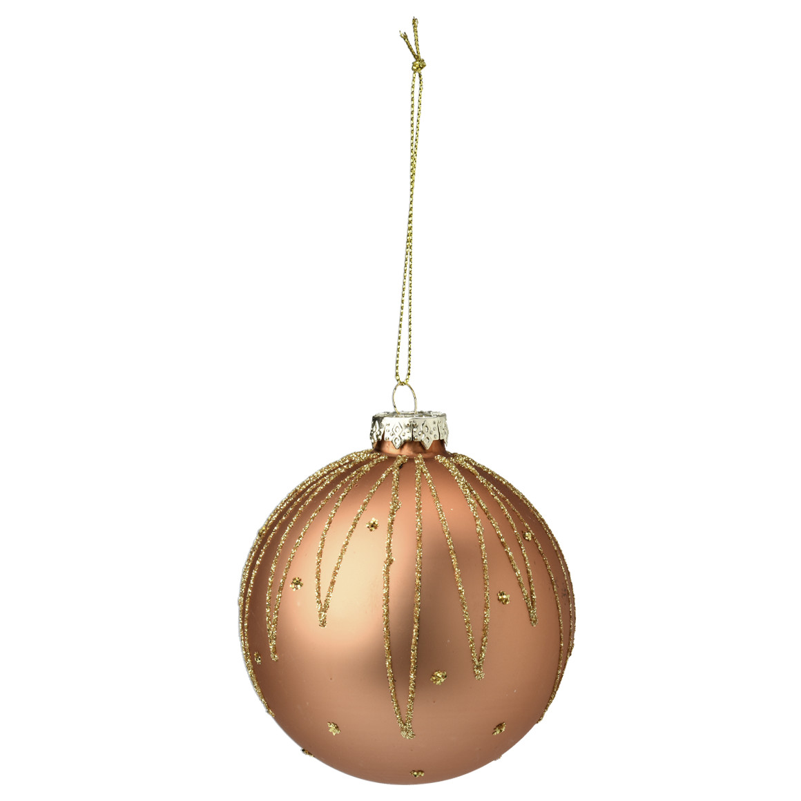 Weihnachtskugel mit Glitzer