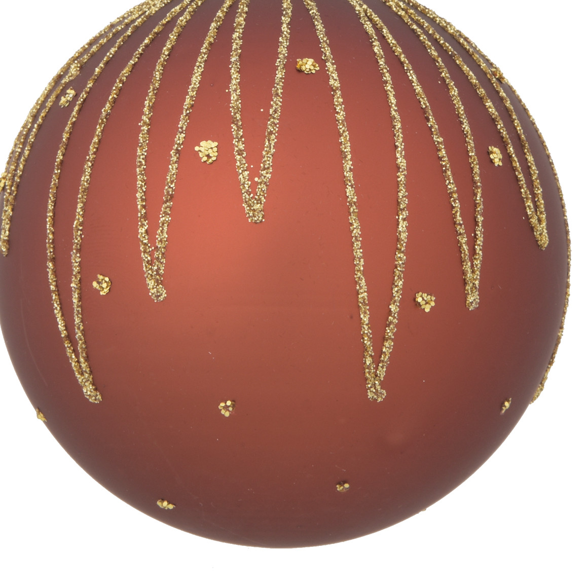 Weihnachtskugel mit Glitzer