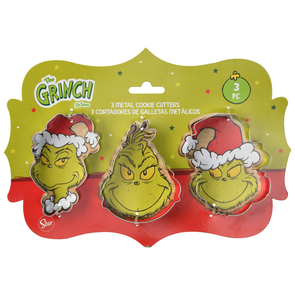 3 The Grinch Backförmchen aus Metall